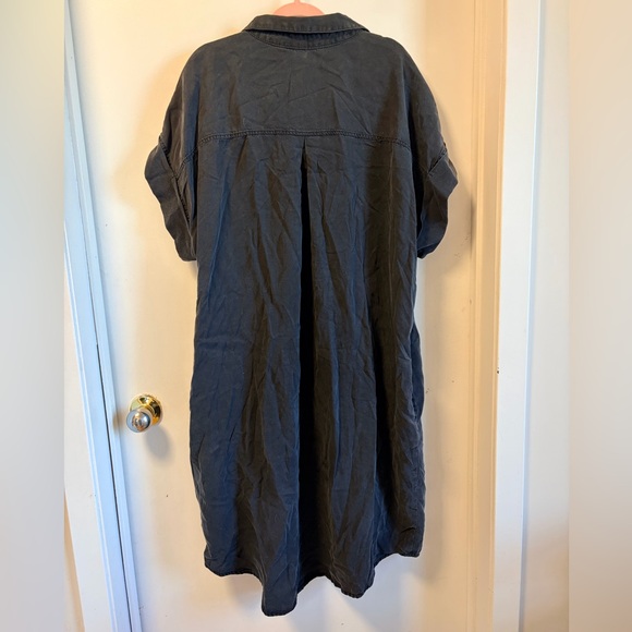 Silver Jeans Casual Black Denim Style Button-Up Dress 2xl - Picture 2 of 4